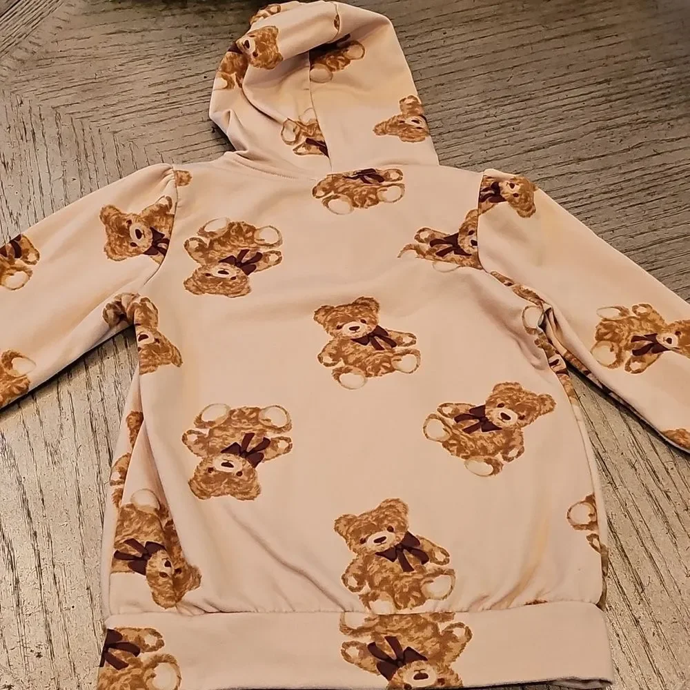 Teddy Bear Be Kind Zip Up Hoodie 6X